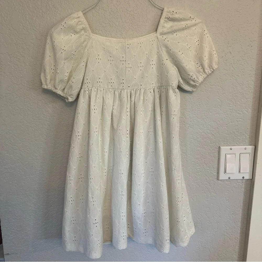 Mayoral Girls White Knit Dress‎ Size 8